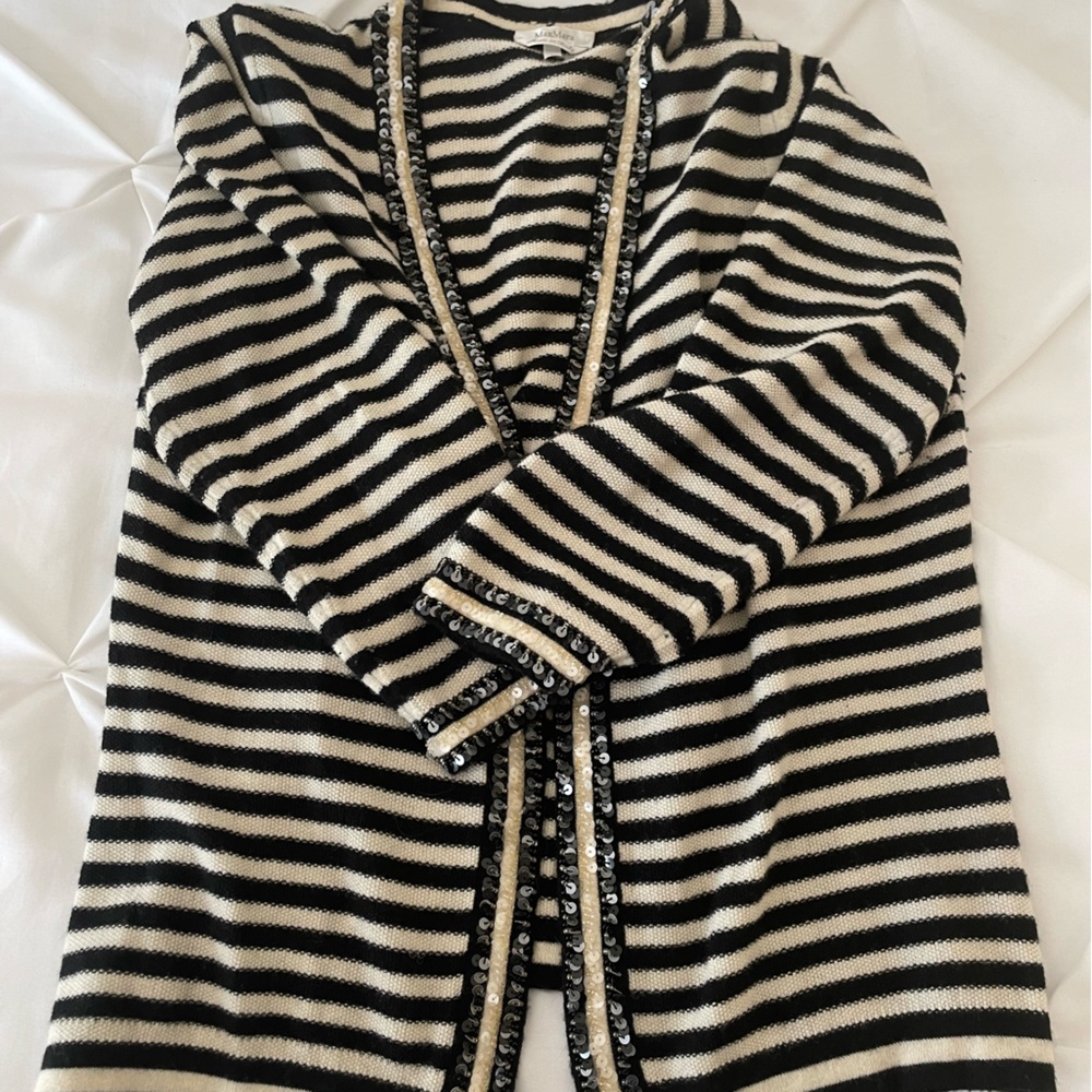 MaxMara Sequin Trimmed Sweater